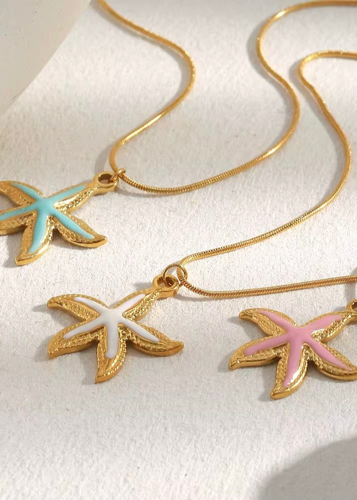 Starfish Necklace | Pink