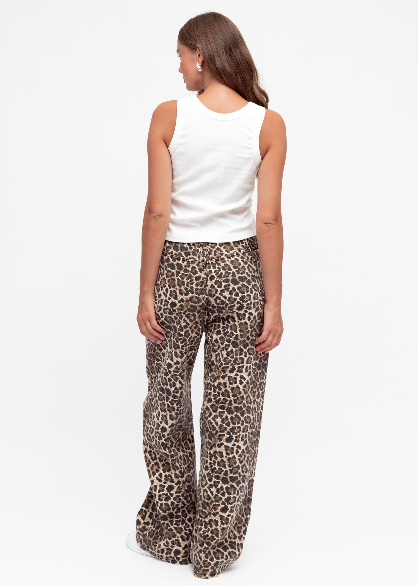 Leopard Denim Jeans