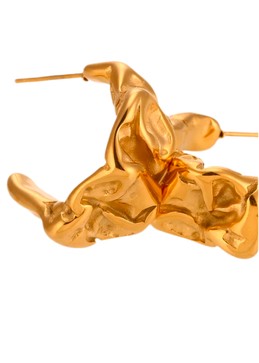 Dante Irregular Gold Earring