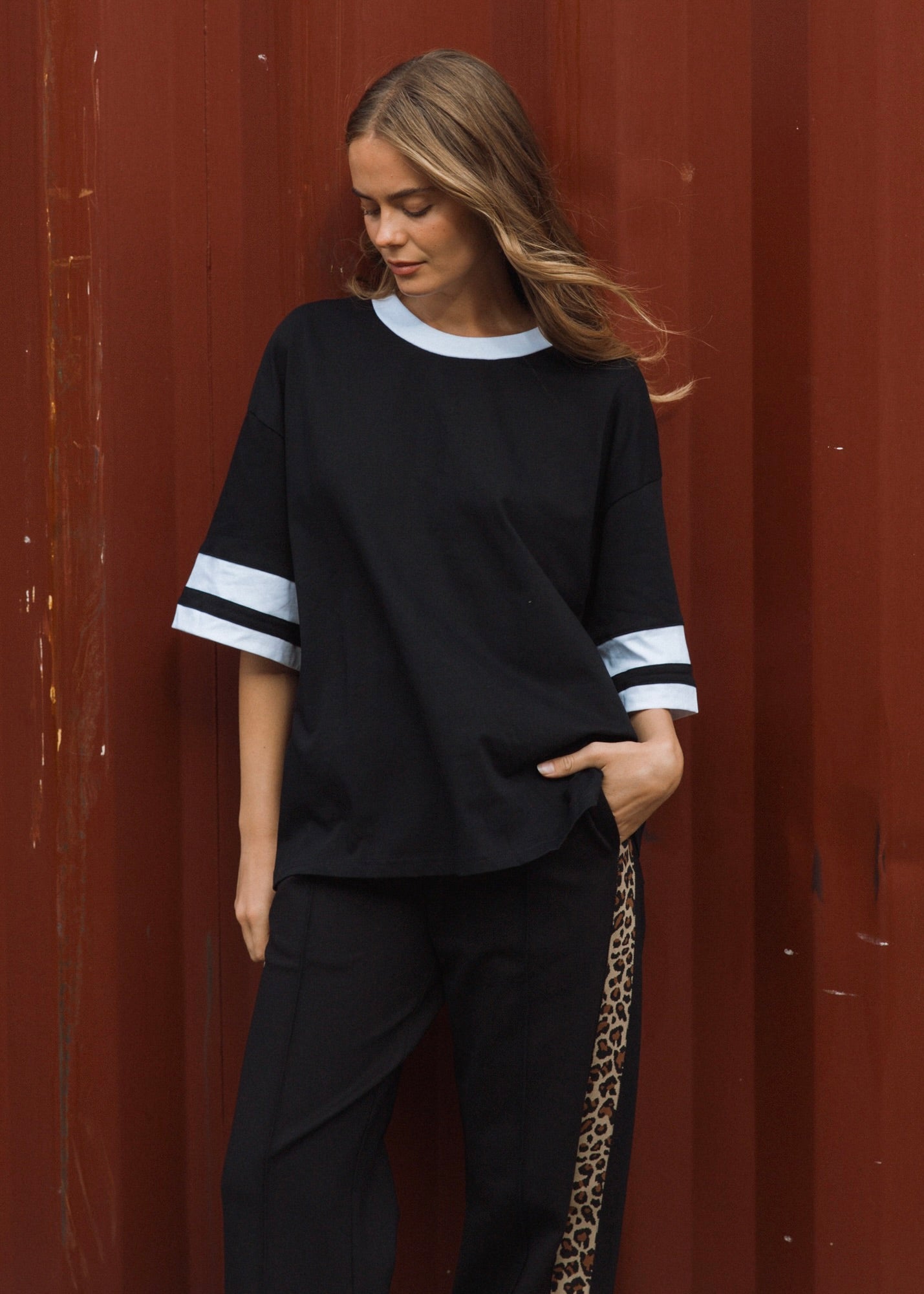Ready Set Track Tee| Black