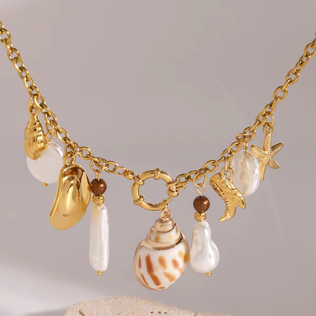 Beachside Cowgal Charm Necklace