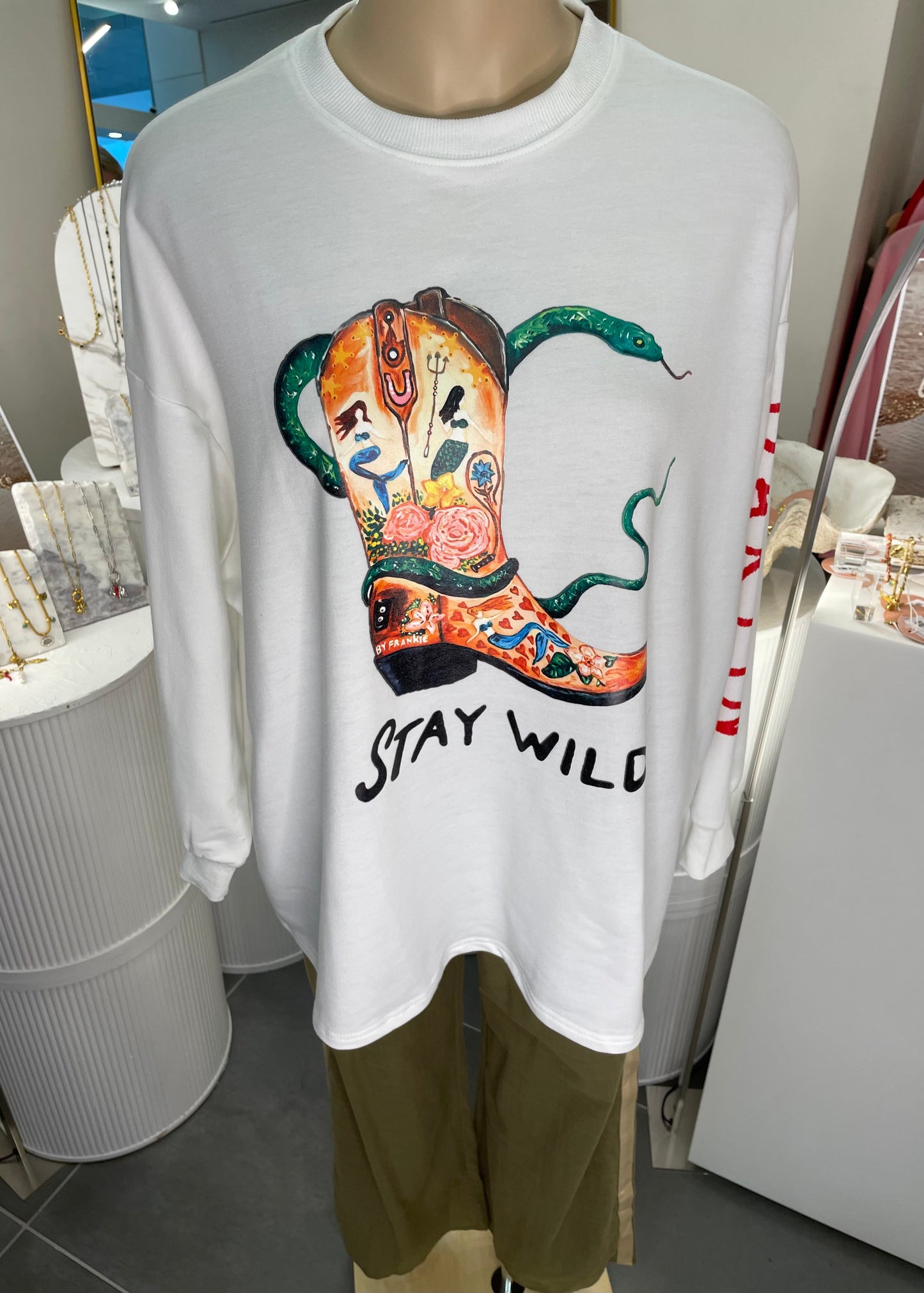Stay Wild Pant Set White