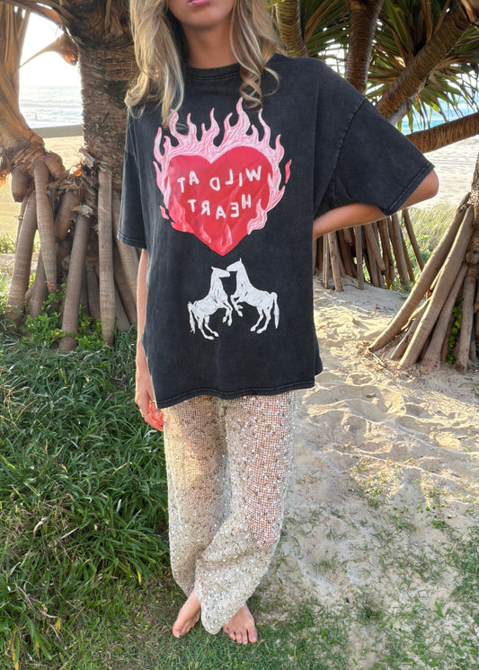 Sequin Lace Pants | Beige