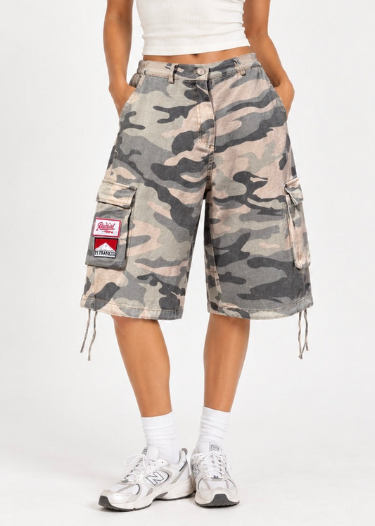 Camo Patch Jorts | Grey