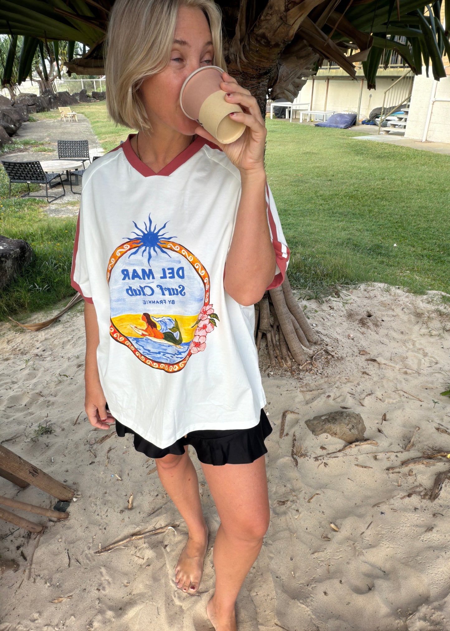 Del Mar Surf Club T-Shirt | White