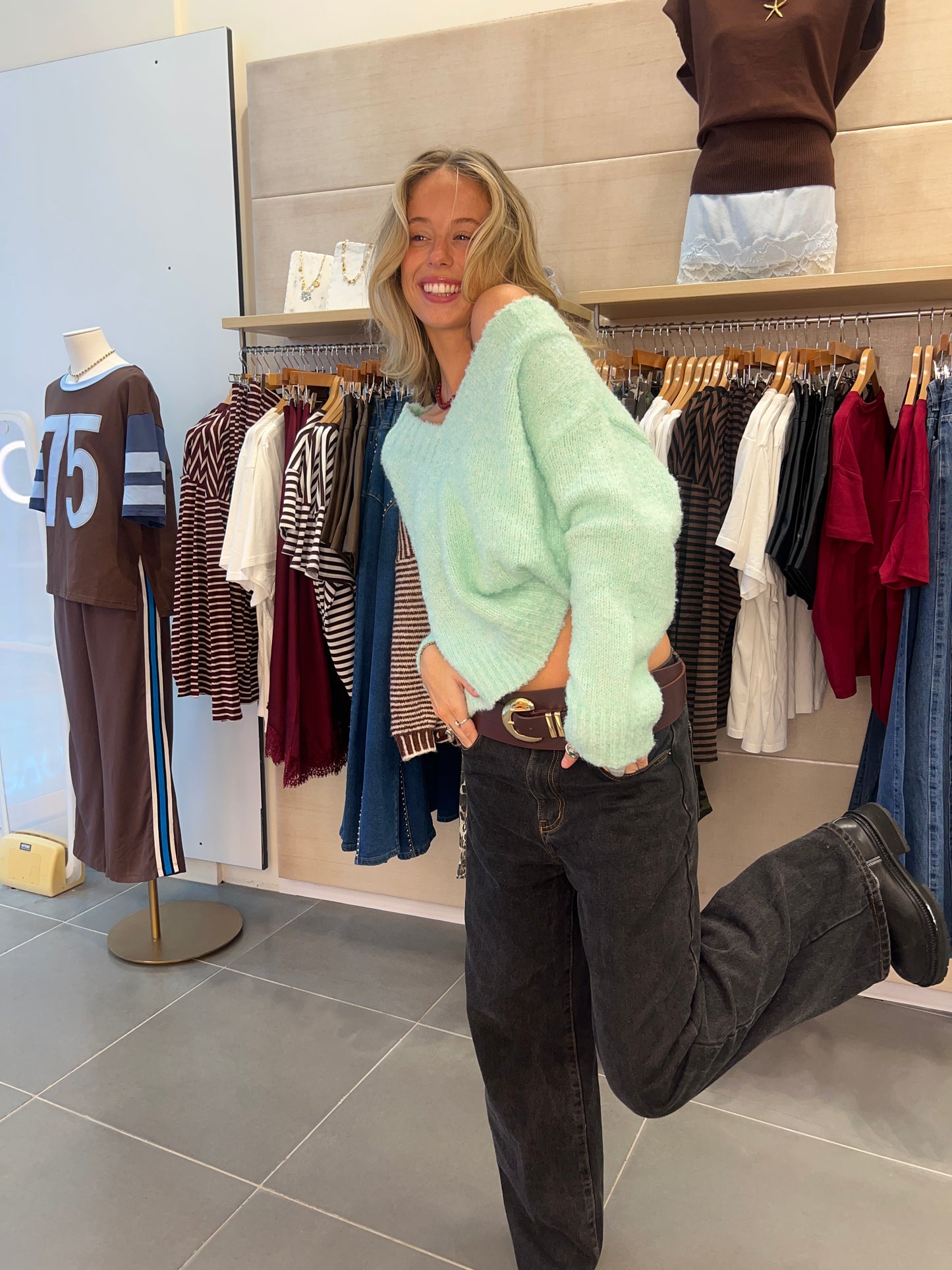 Oxford Jumper| Aqua