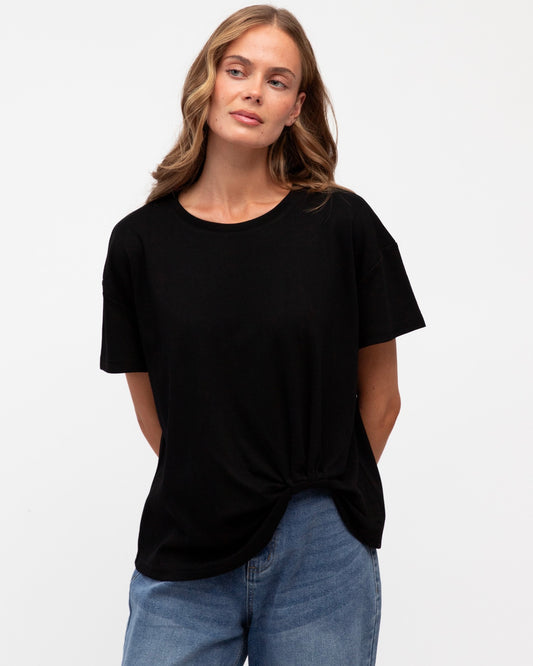 Easy Tuck Tee |  Black