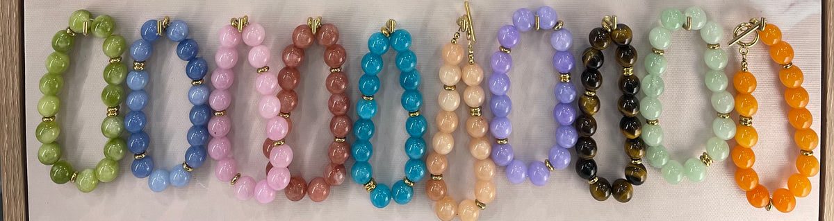 Charm Bracelet Base Natural Stone