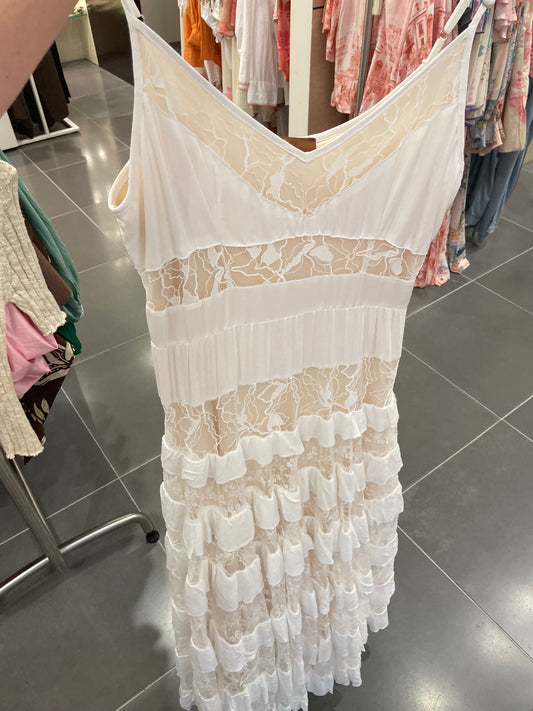 Free Falling Dress | White