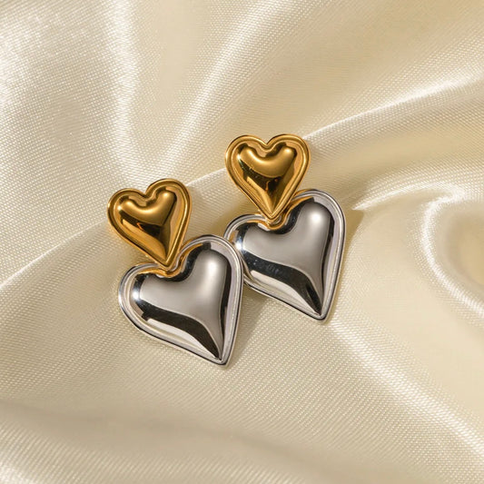 Silver & Gold Hearts