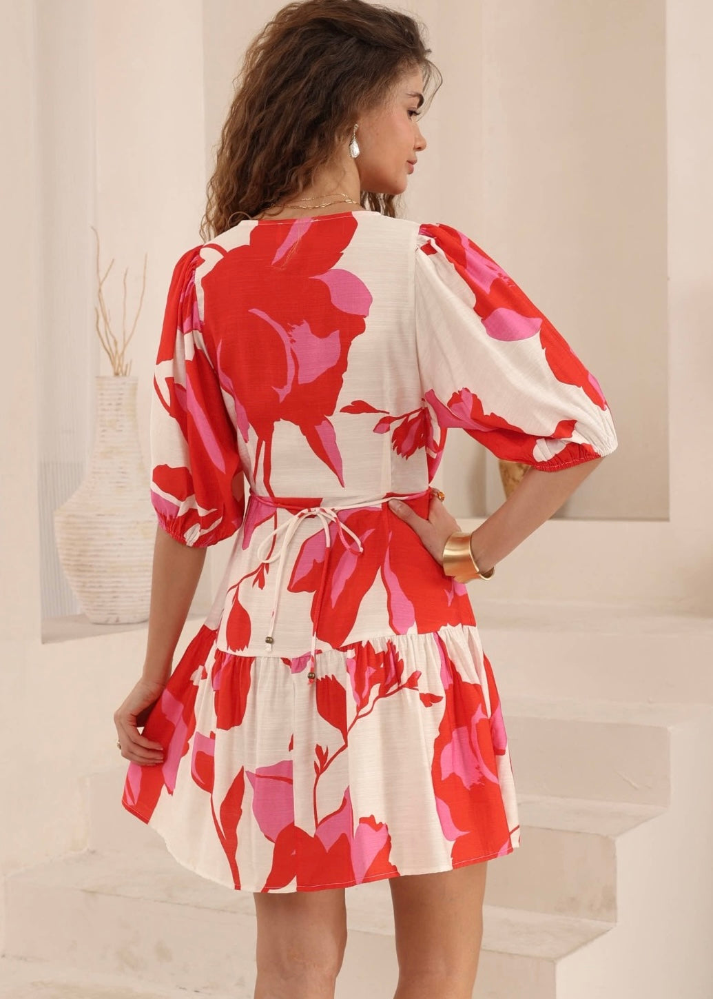 Coco Short Dress | Red