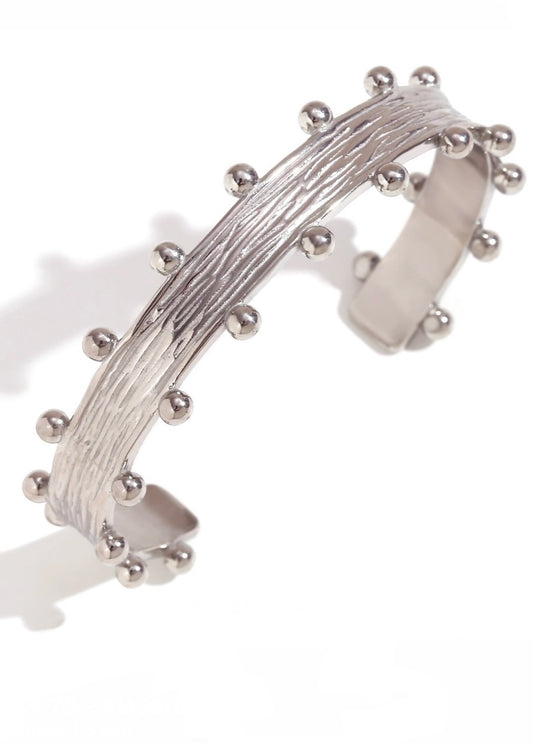 Boho Cuff non Tarnish Silver plated