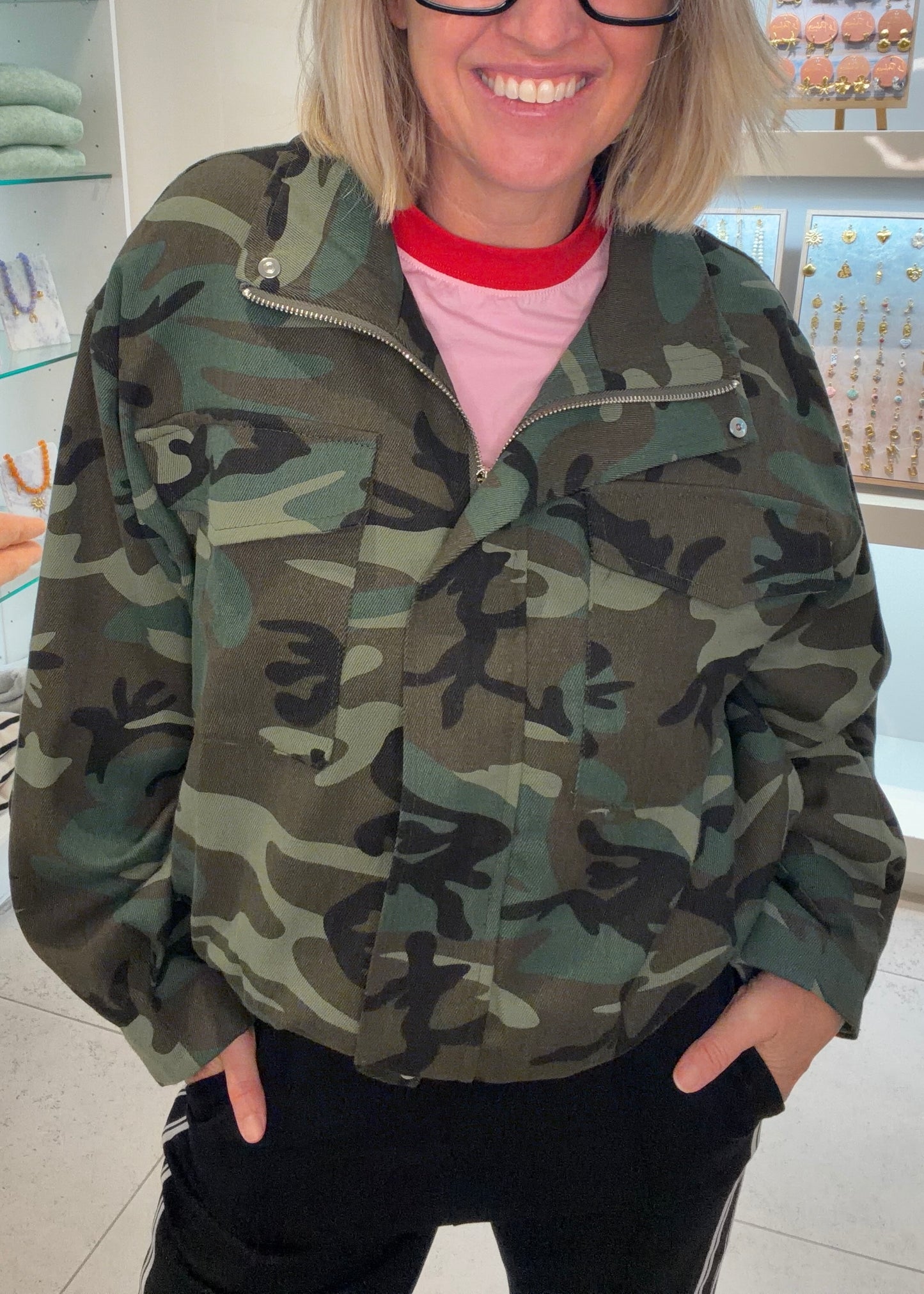 Camo Bomber Jacket