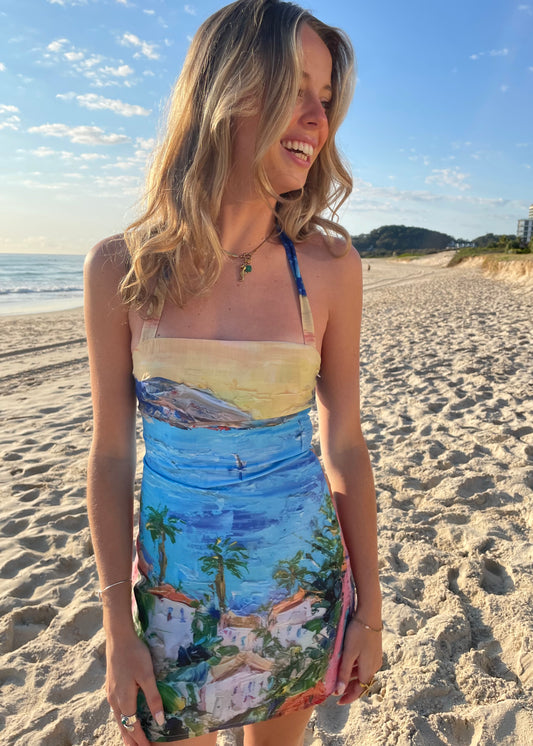 Paradise Midi Dress Blue