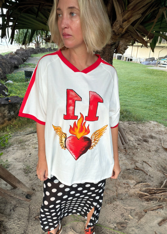 11 Burning Heart | White