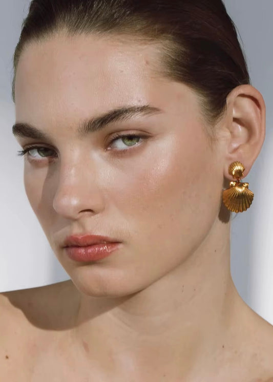 Scallop & Scallop Earring