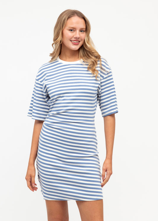 Tamarama Dress - Blue White Stripe