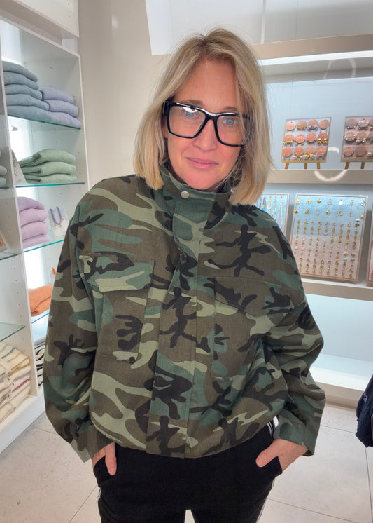 Camo Bomber Jacket