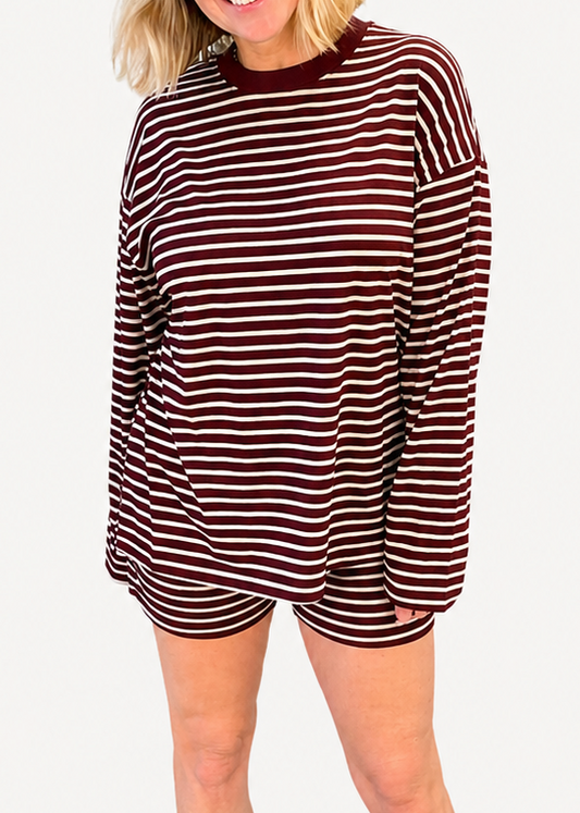 Rhi Shorts | Burgandy