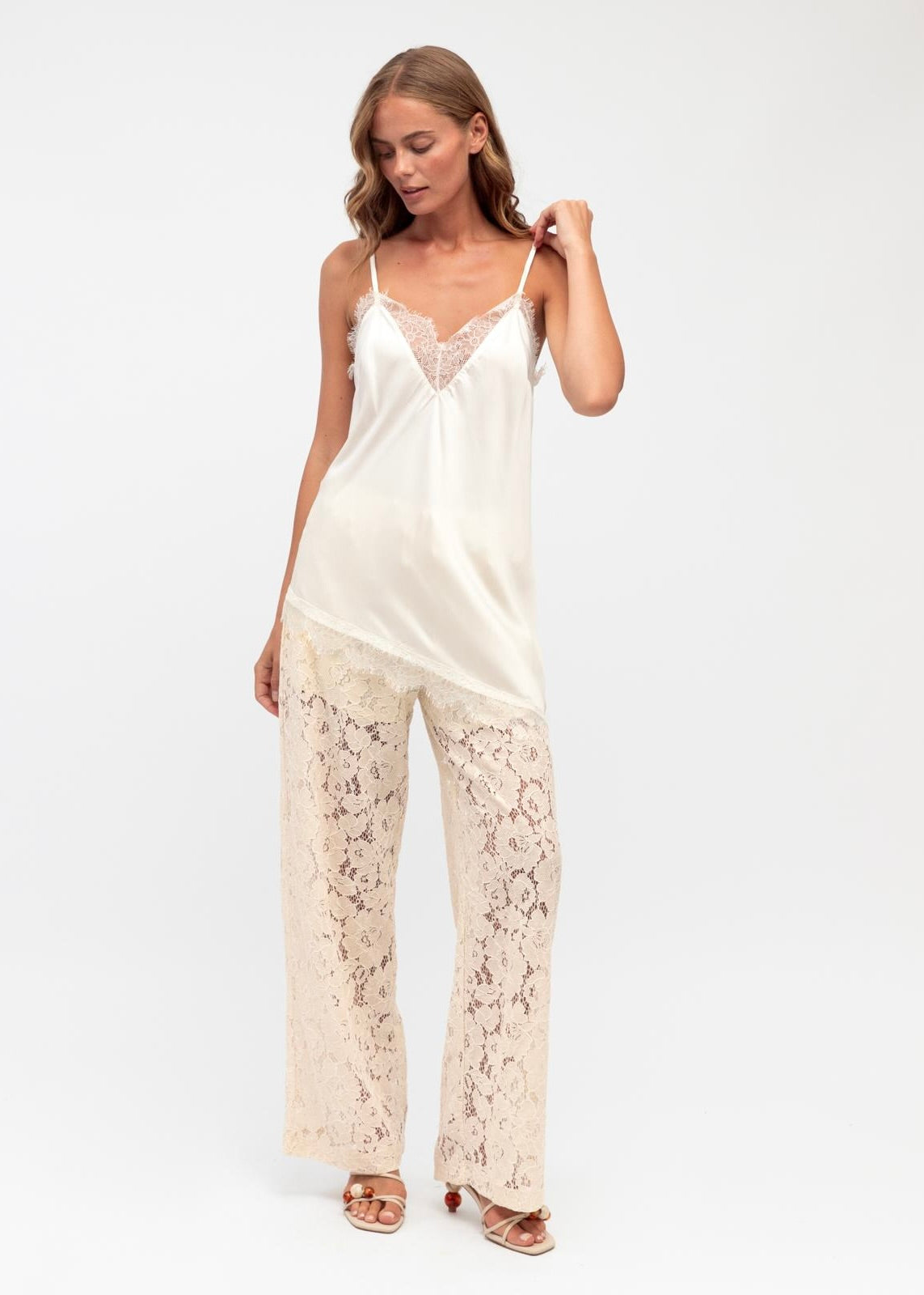 Lucille Lace Top | Cream