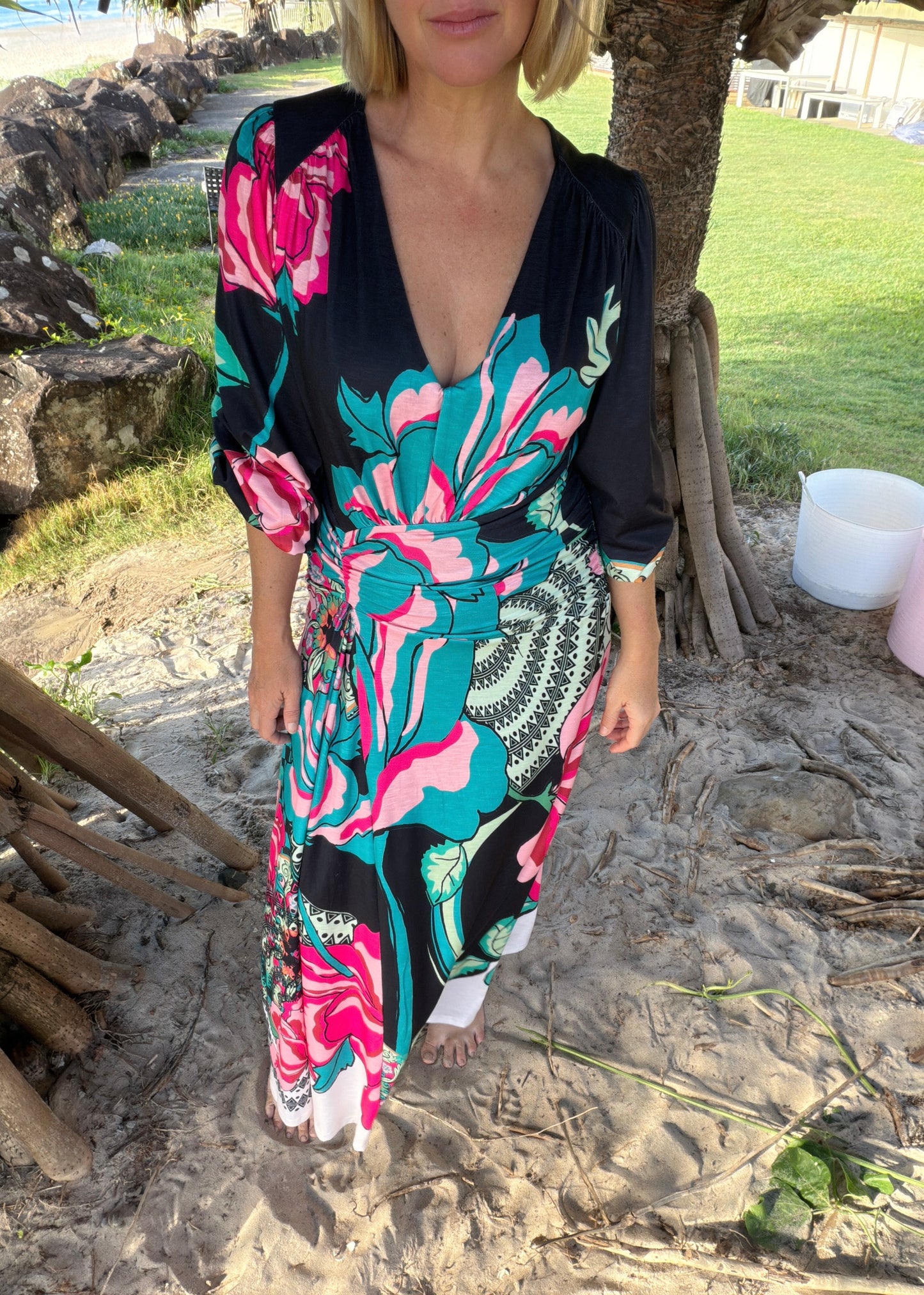 Uptown Empire Maxi Dress