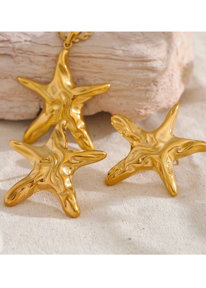 Star Gold Earring