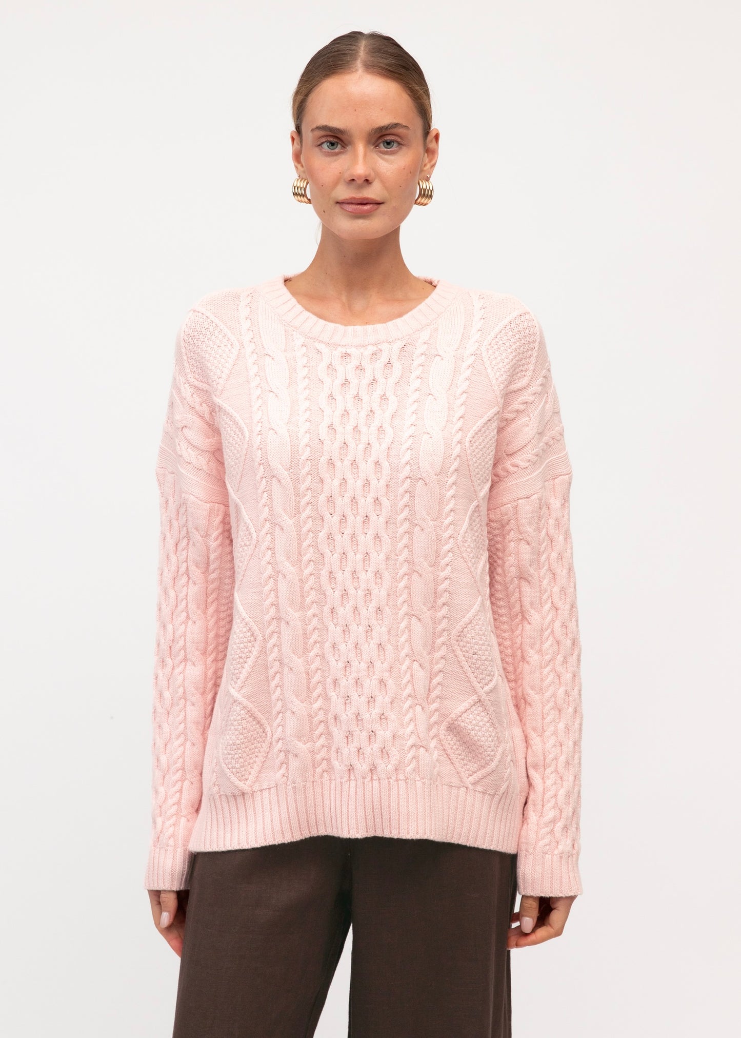 Cable Knit| pink