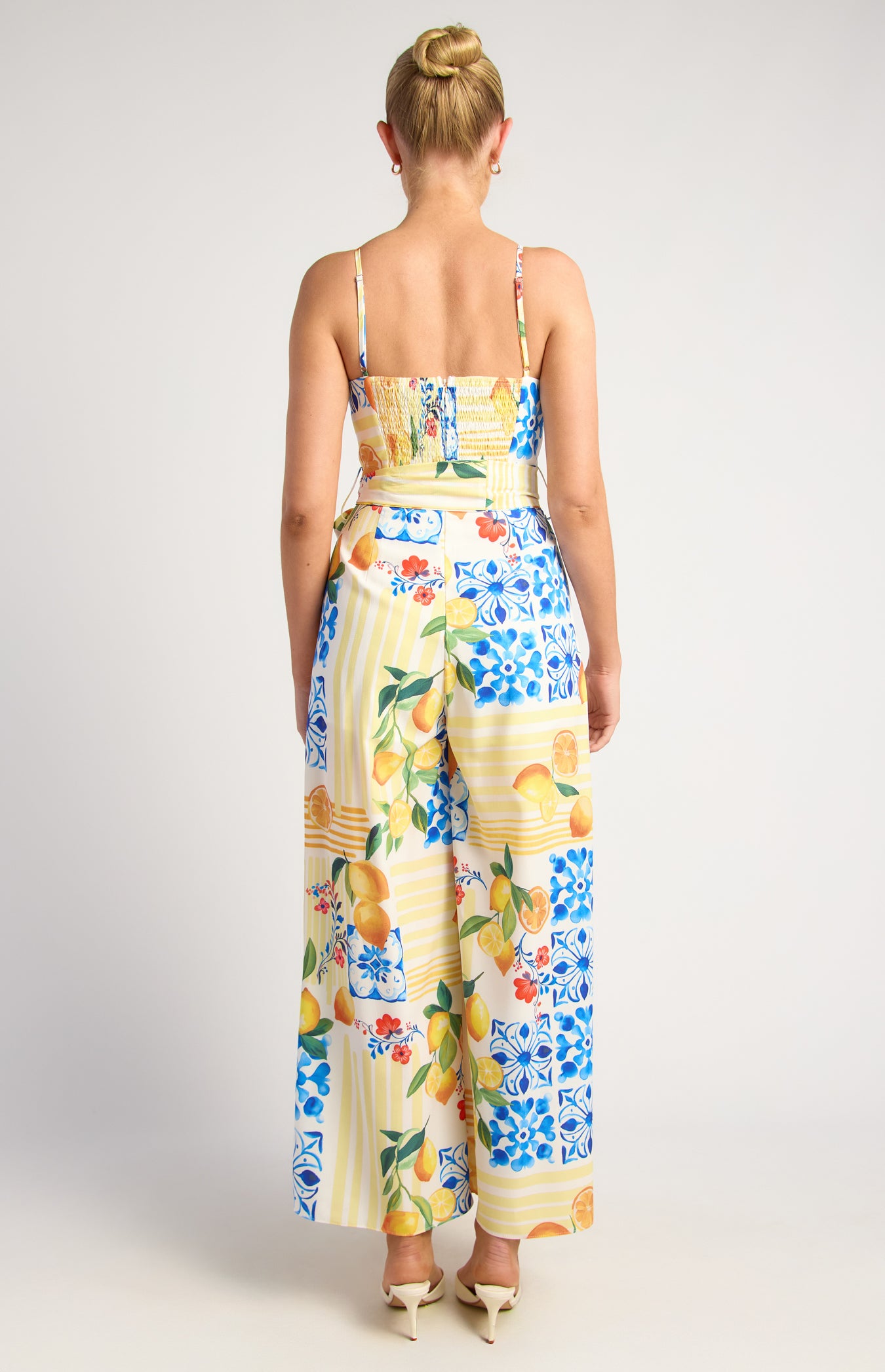 Front Split Jumpsuit | Lemon