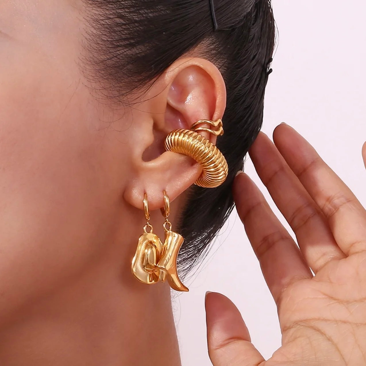 Howdy Partner - 18k Gold Plated Cowboy Earring