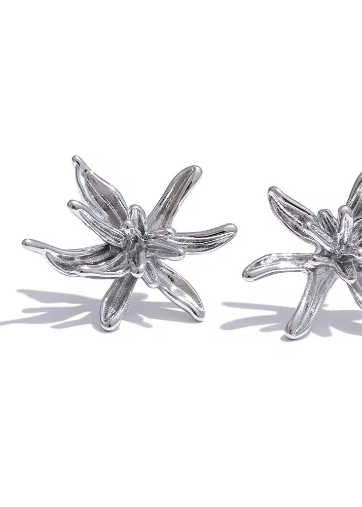 Petals Silver Earring