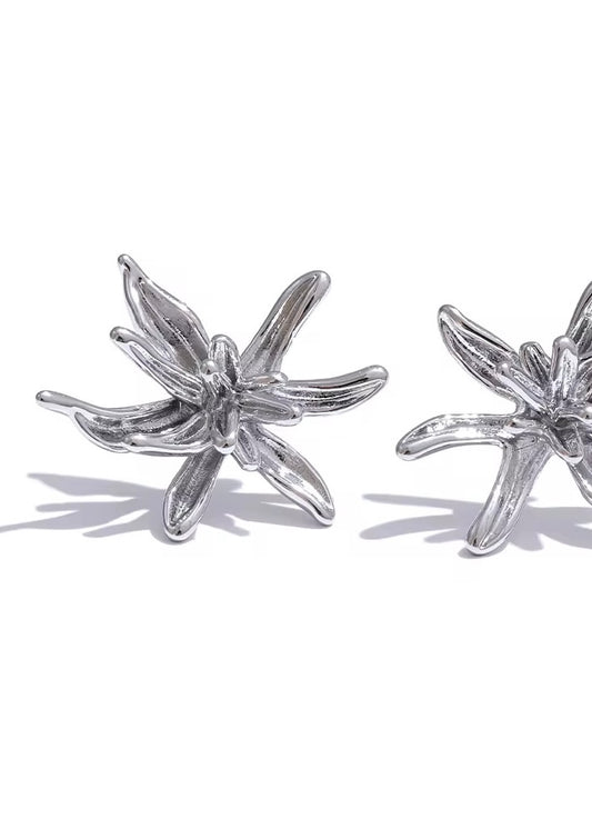 Petals Silver Earring