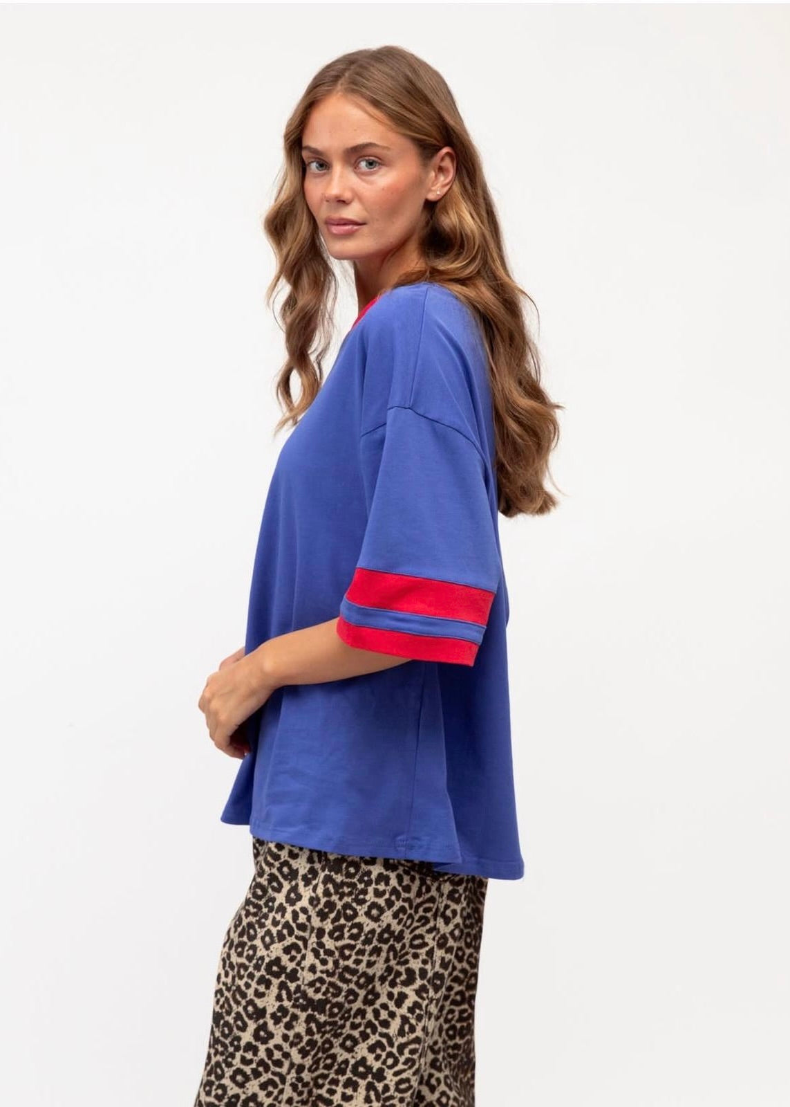 Track Tee | Cobalt Red