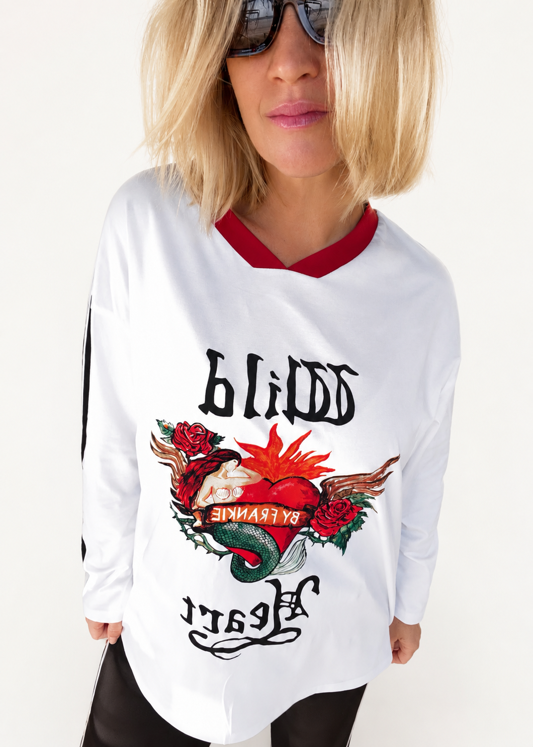 Wild Heart Tee Long Sleeve | White