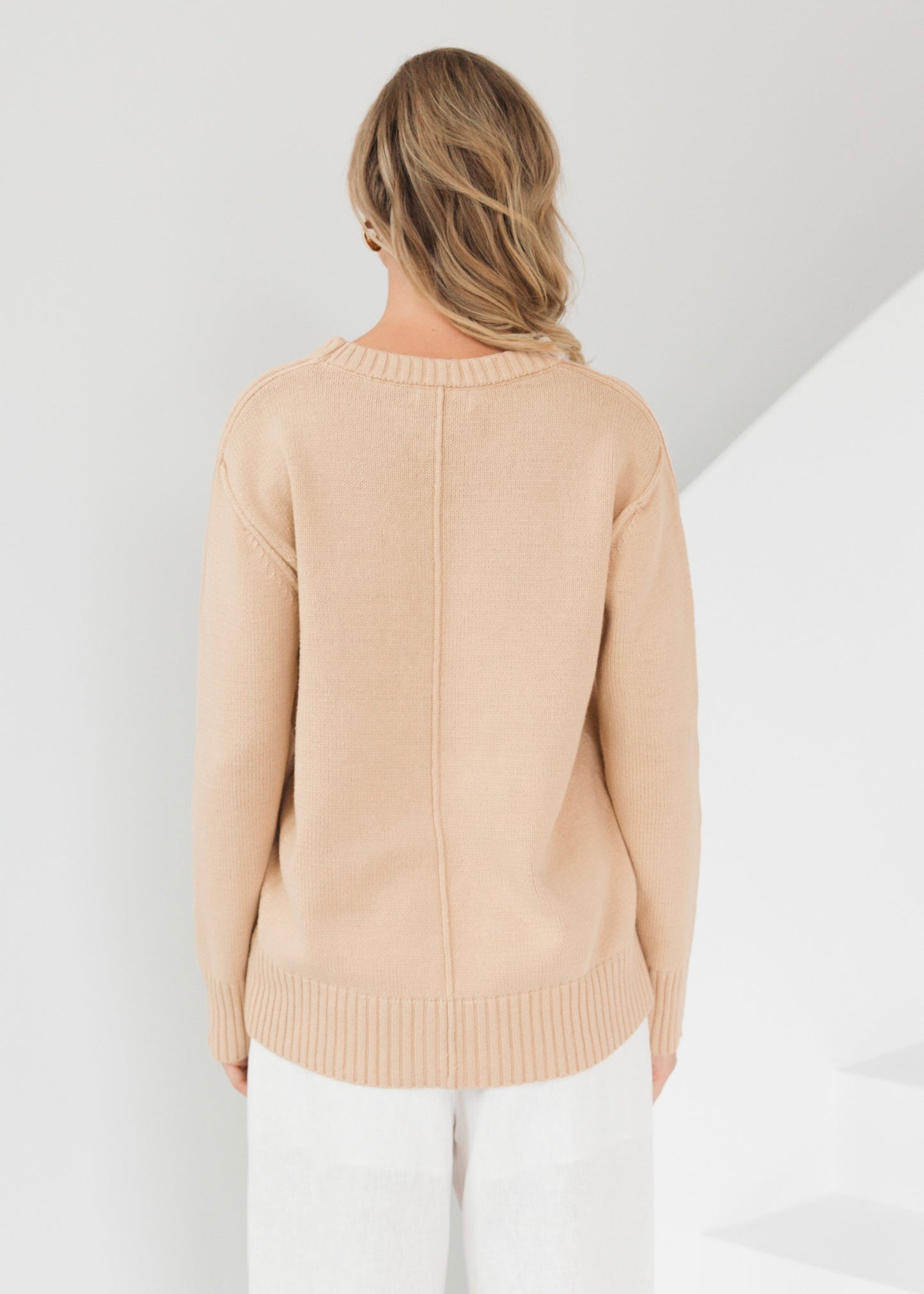 Seam Detail Jumper | Taupe