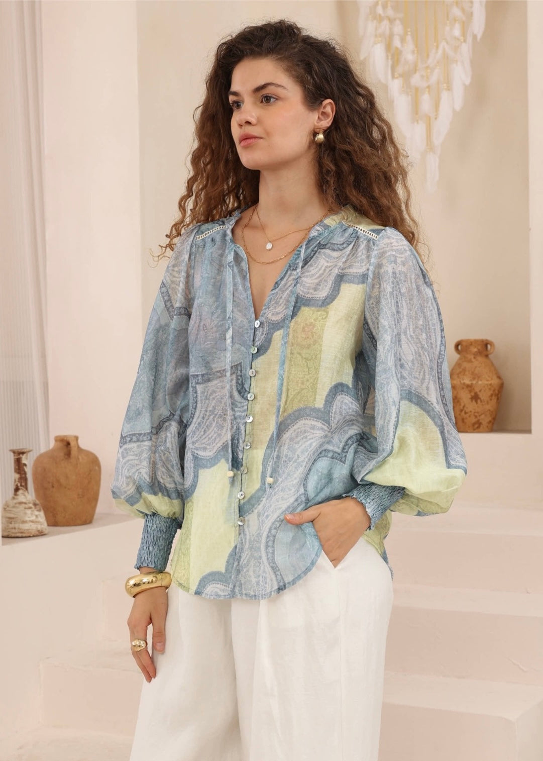 Gigi Top | Blue