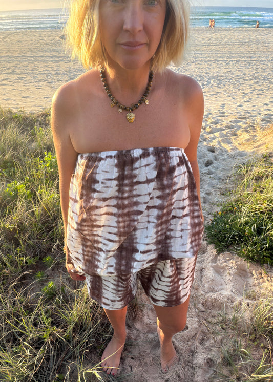 Strapless Top| Tie Dye