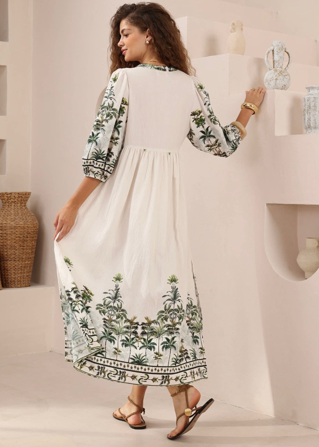 Palm Tree Maxi Dress