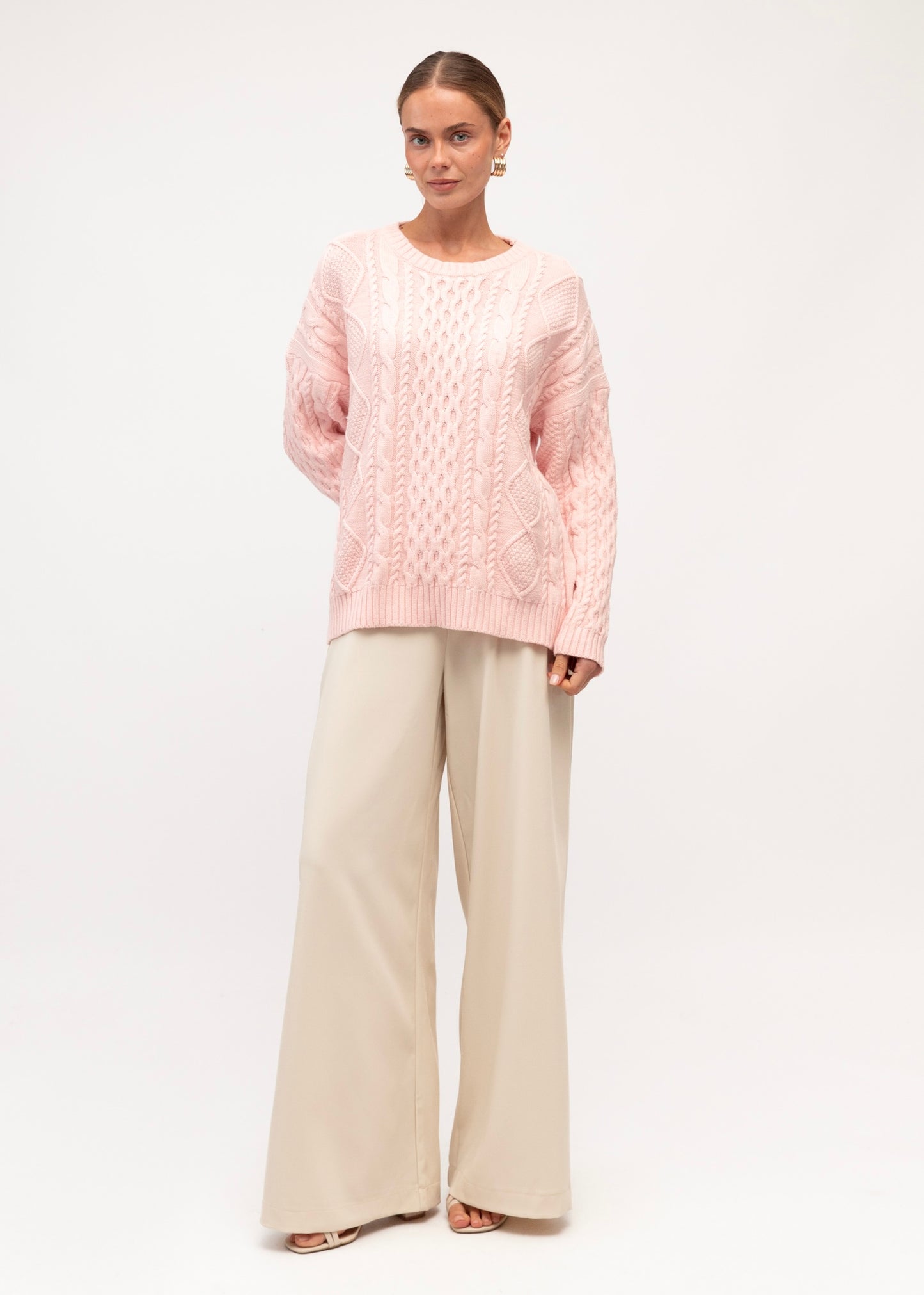 Cable Knit| pink