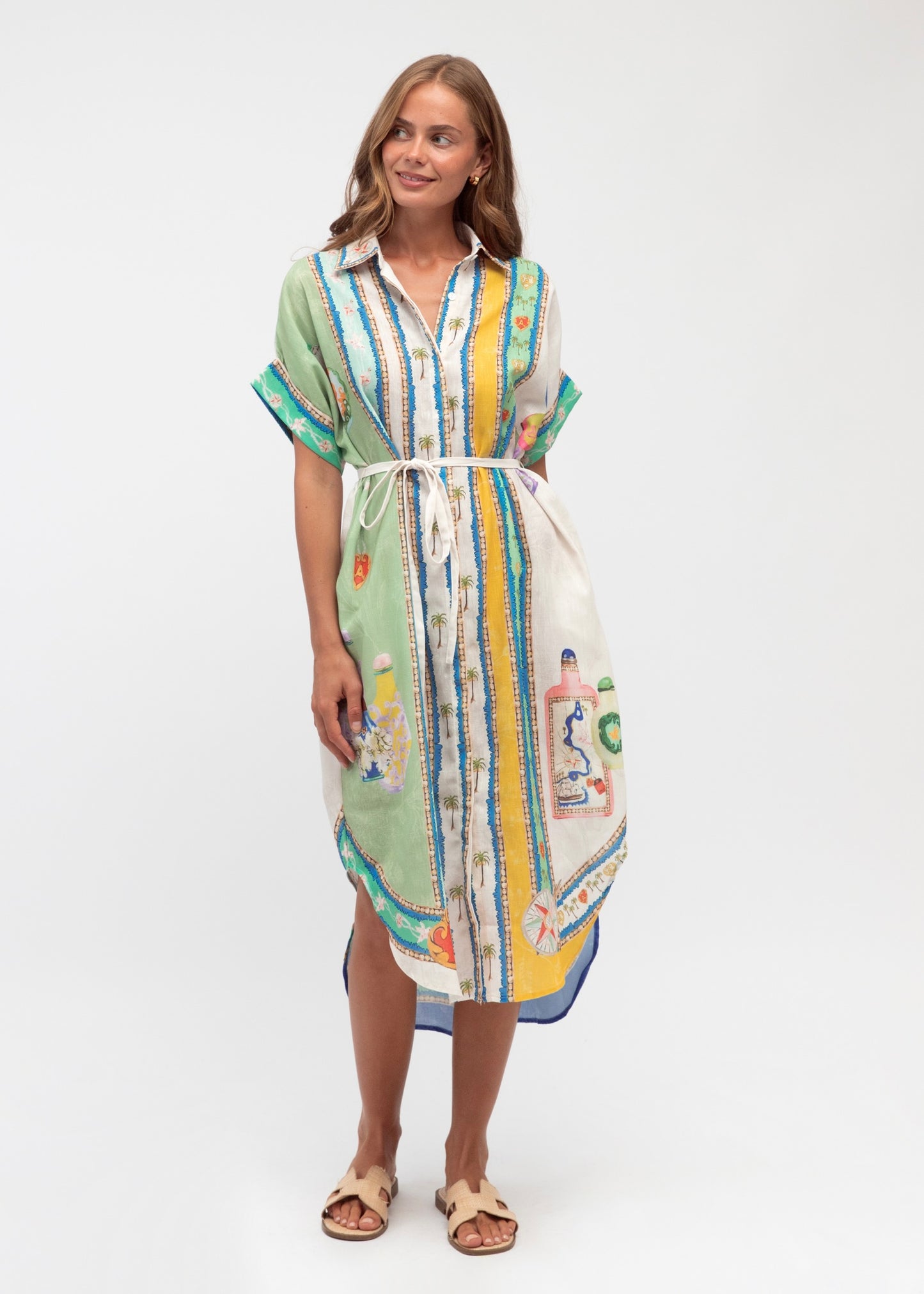 Palm Shirtdress| Joy