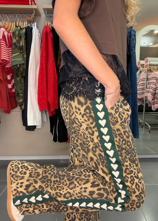 Leopard Pants | Green Heart