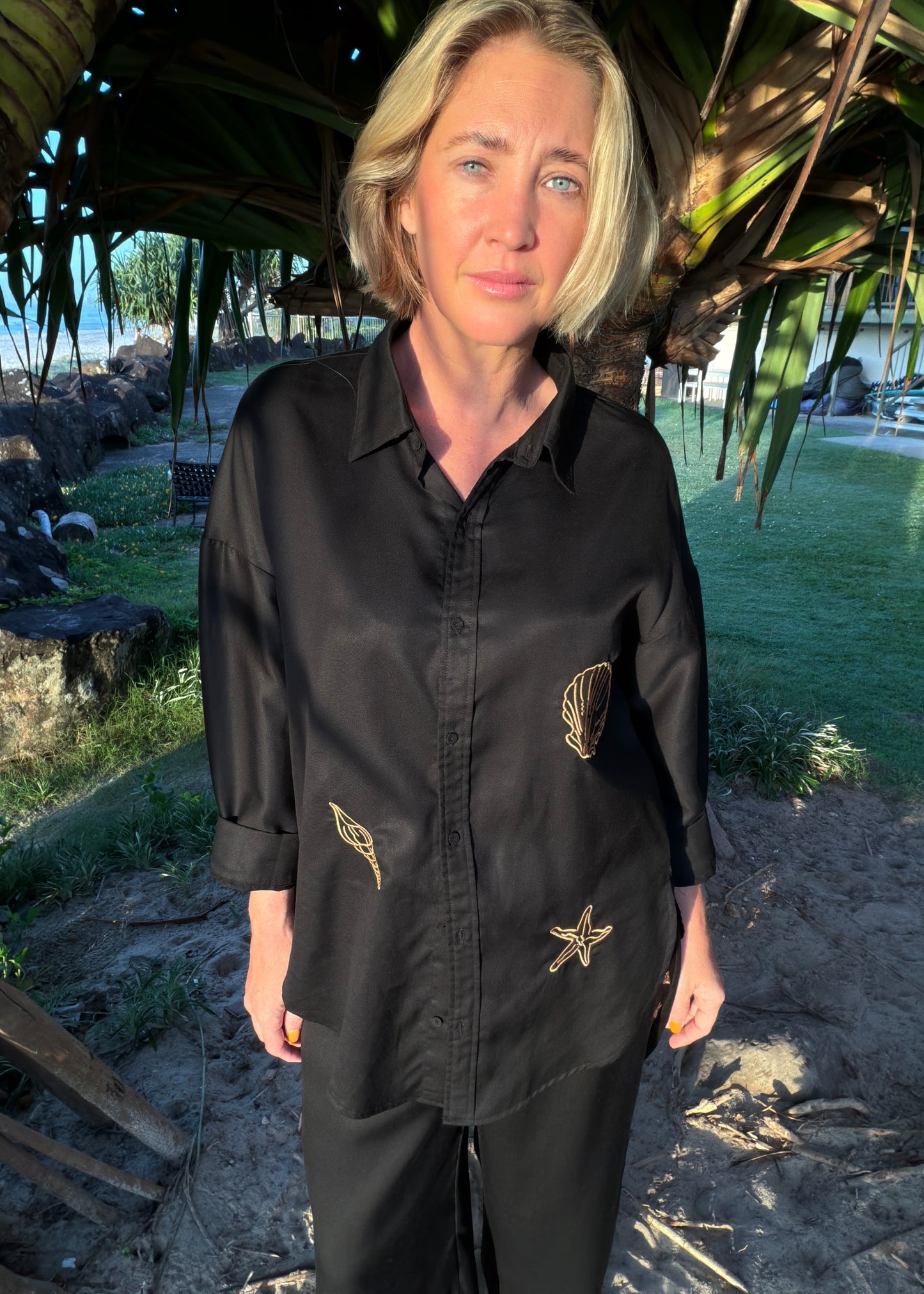 LP Embroidered Shirt | Black