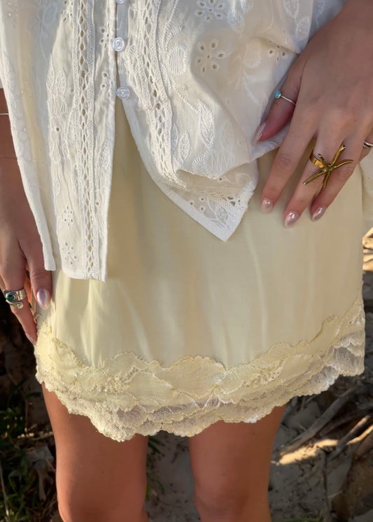 Cupro Lace Skirt