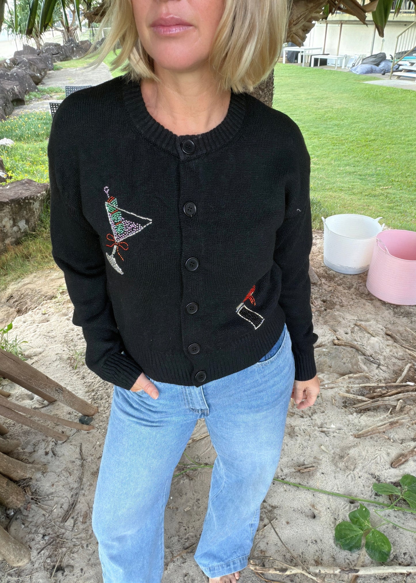 Girl thing Cardigan | Black