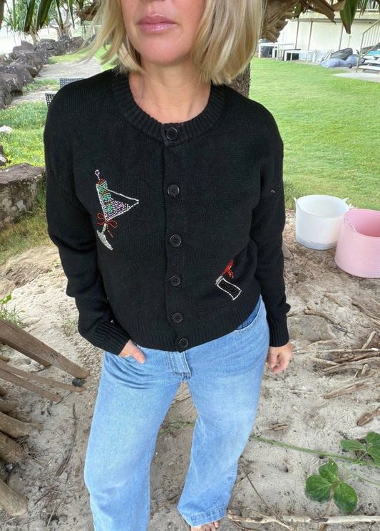 Girl thing Cardigan | Black