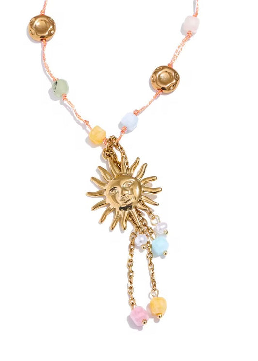 Sun Charm Necklace