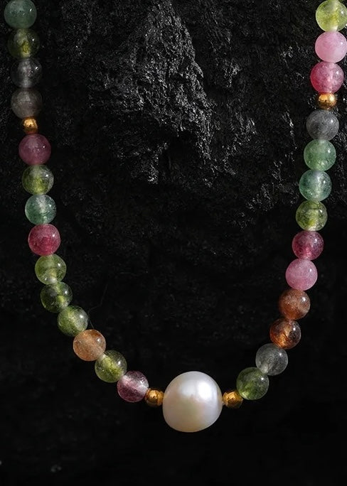 Euro Summer - Feature Pearl and Tourmaline Stone