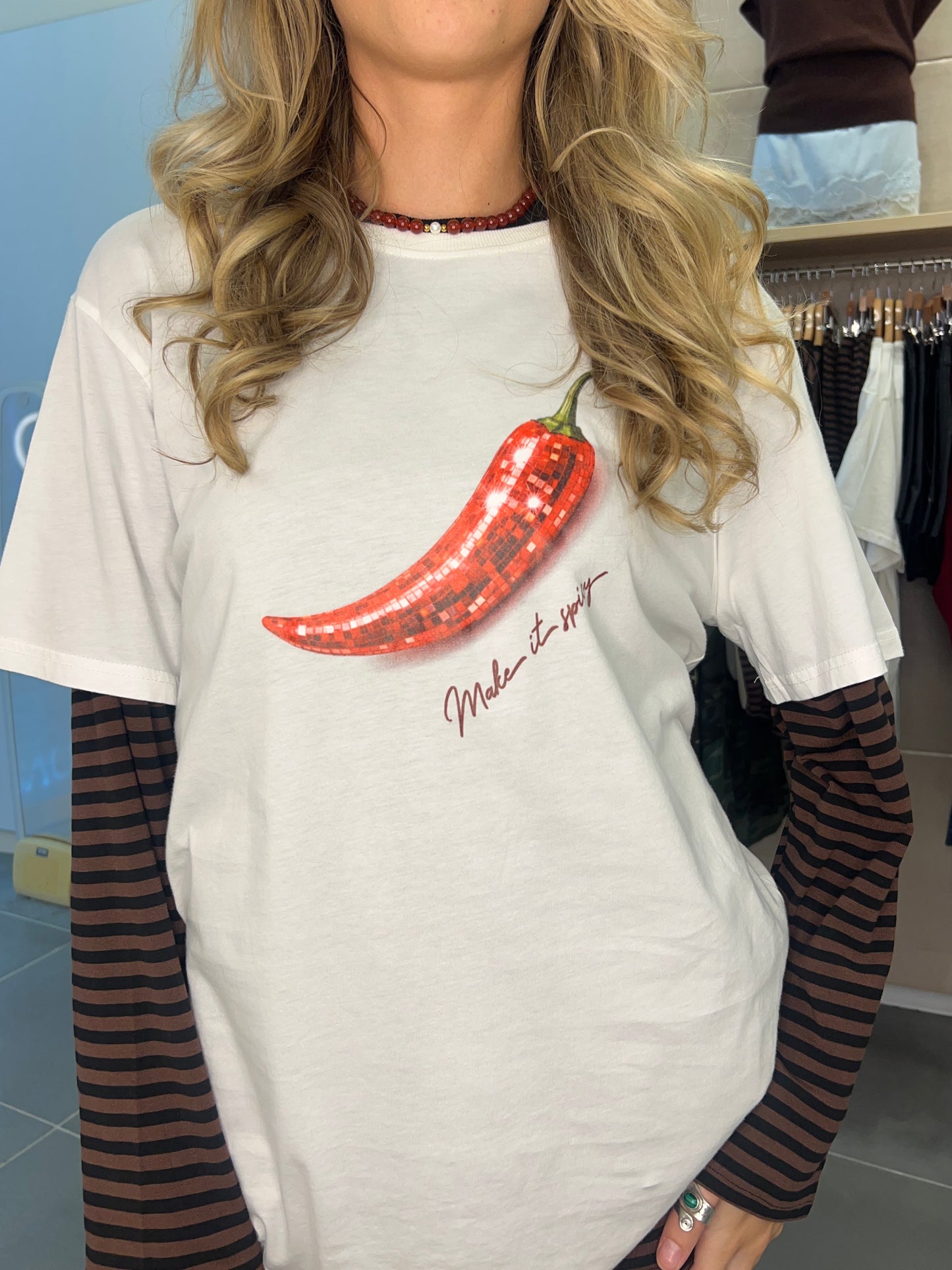 Make it Spicy Tee | White