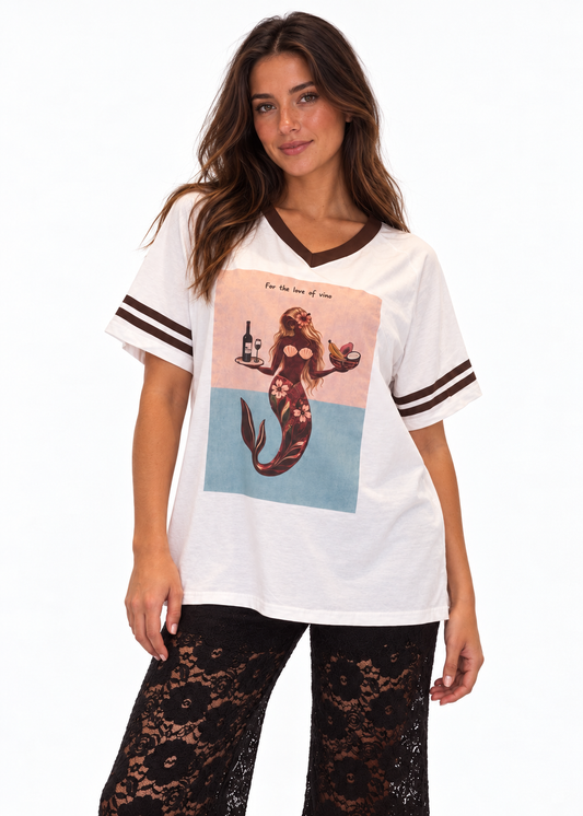 For The Love of Vino Tee | White