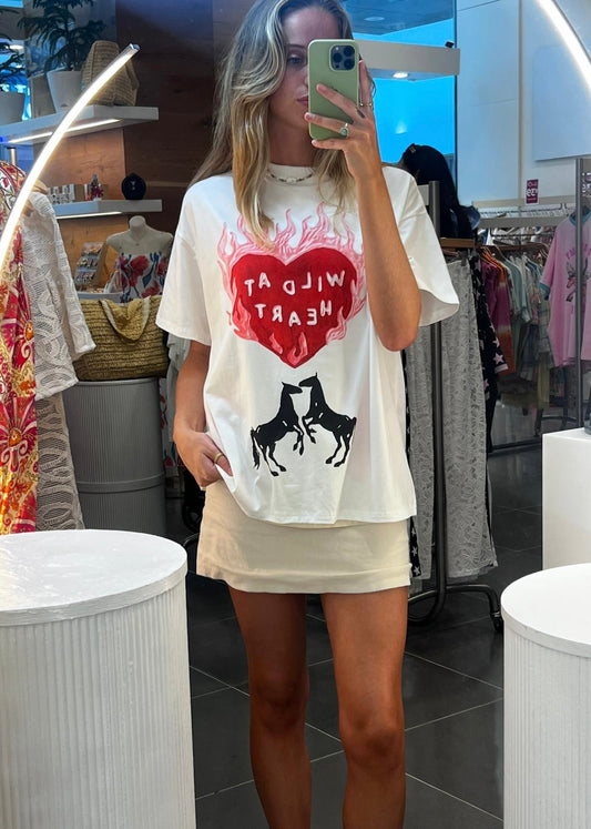 Wild at Heart Tee| White