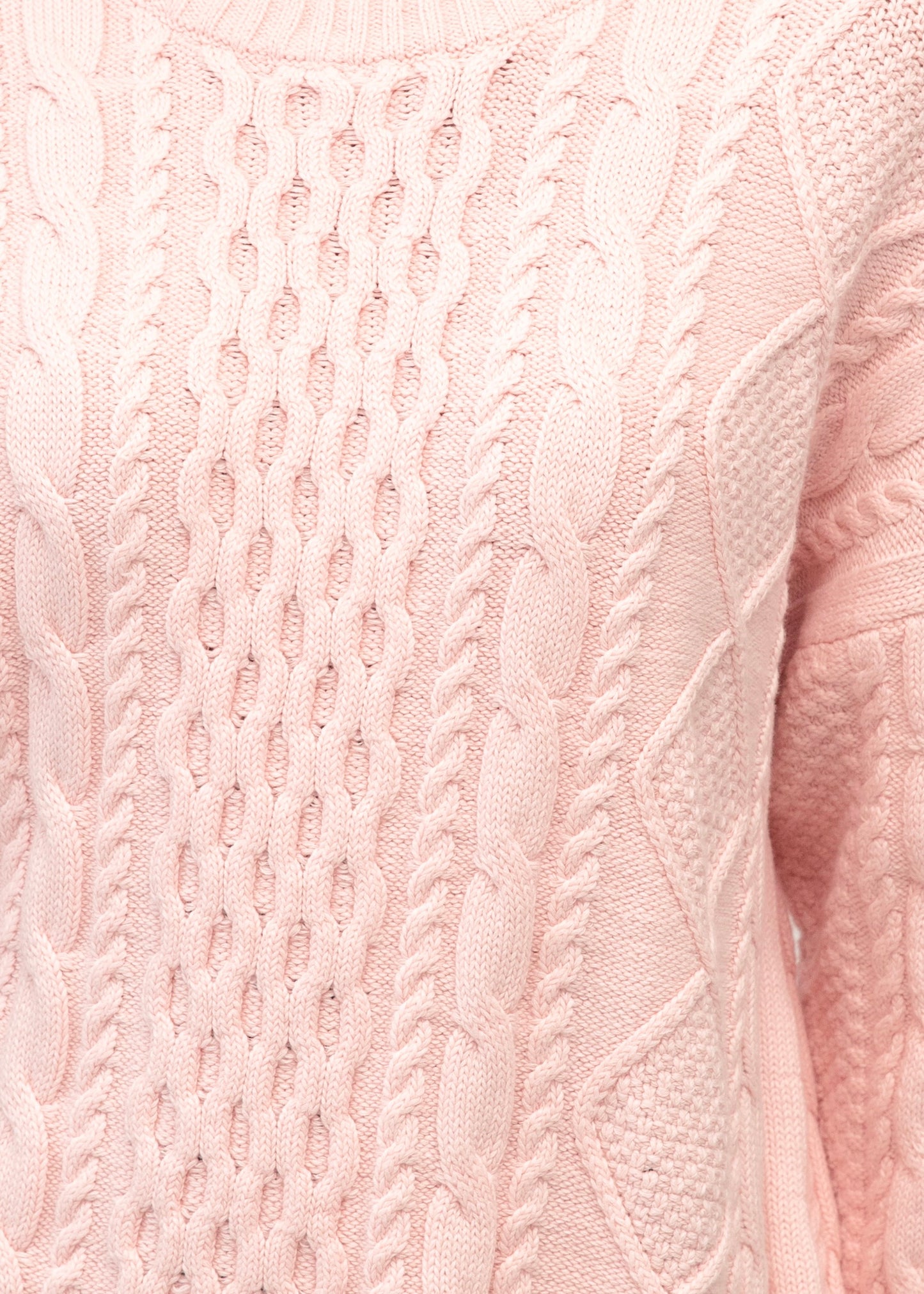 Cable Knit| pink